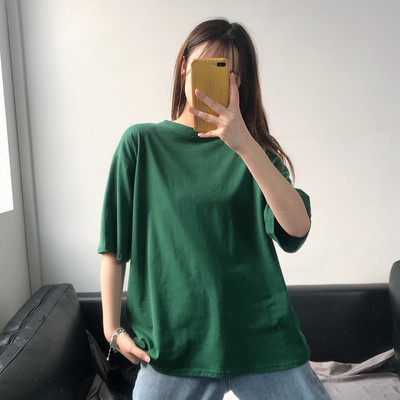 Tricou de dama modern model simplu cu decolteu oval