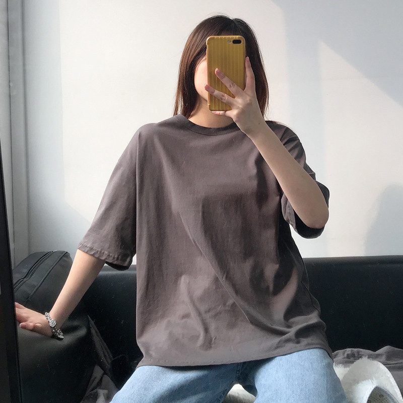 Tricou de dama modern model simplu cu decolteu oval