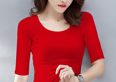 Модерна дамска блуза с 3/4 ръкав -в няколко цвята