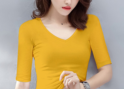 Модерна дамска блуза с 3/4 ръкав -в няколко цвята