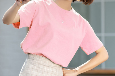 Tricou casual cu decolteu oval