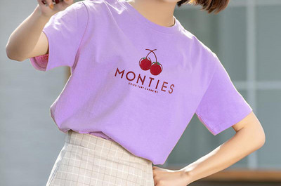 Tricou casual cu decolteu oval