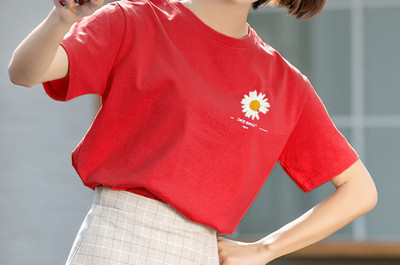 Tricou casual cu decolteu oval