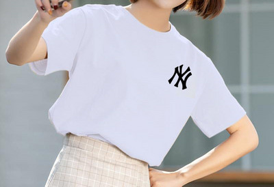 Tricou casual cu decolteu oval