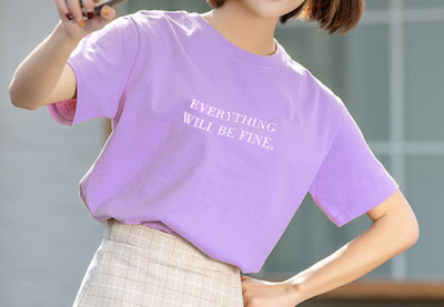 Tricou casual cu decolteu oval