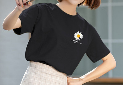 Tricou casual cu decolteu oval