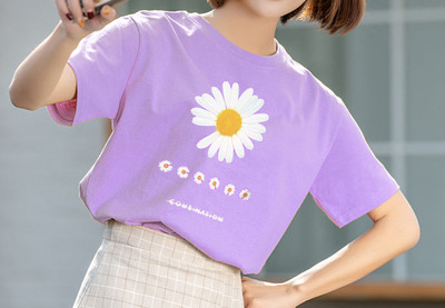 Tricou casual cu decolteu oval