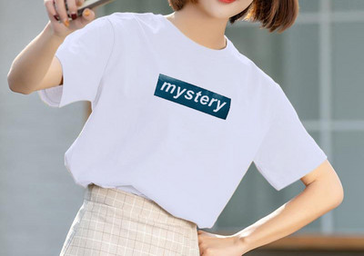 Tricou casual cu decolteu oval