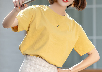 Tricou casual cu decolteu oval