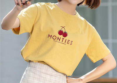 Tricou casual cu decolteu oval