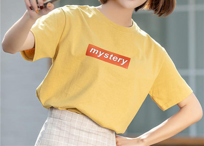 Tricou casual cu decolteu oval