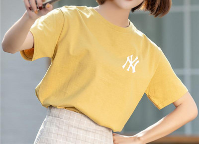 Tricou casual cu decolteu oval