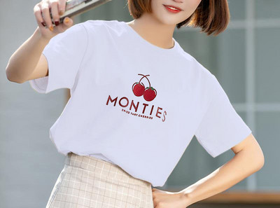 Tricou casual cu decolteu oval