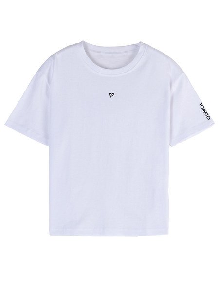 Tricou casual cu decolteu oval