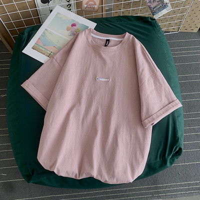 Широк модел дамска тениска с бродерия