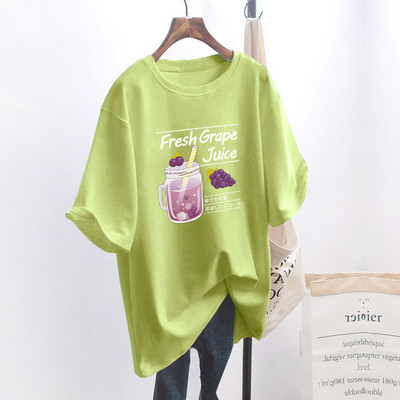 Naiste lai aplikatsiooniga t-särk - mitu mudelit