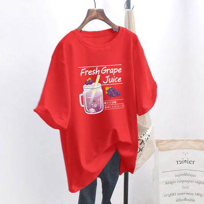 Naiste lai aplikatsiooniga t-särk - mitu mudelit