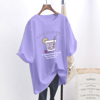 Naiste lai aplikatsiooniga t-särk - mitu mudelit