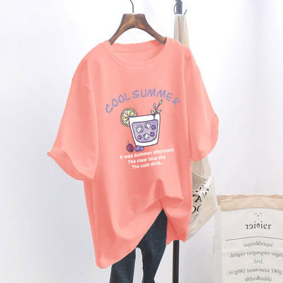 Naiste lai aplikatsiooniga t-särk - mitu mudelit