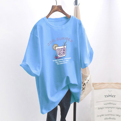 Naiste lai aplikatsiooniga t-särk - mitu mudelit