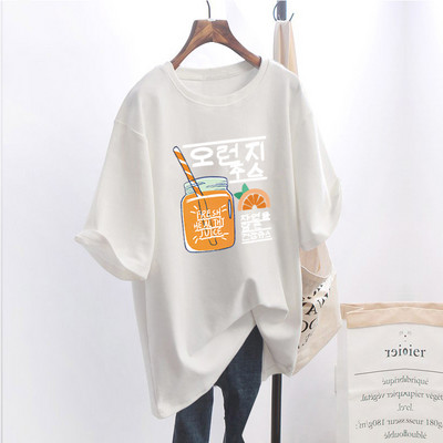 Naiste lai aplikatsiooniga t-särk - mitu mudelit