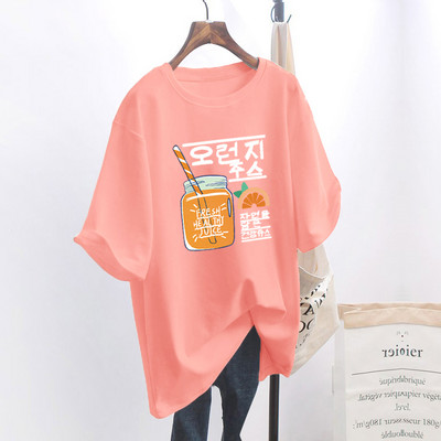 Naiste lai aplikatsiooniga t-särk - mitu mudelit