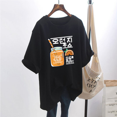 Naiste lai aplikatsiooniga t-särk - mitu mudelit