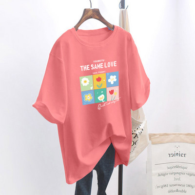 Naiste lai aplikatsiooniga t-särk - mitu mudelit