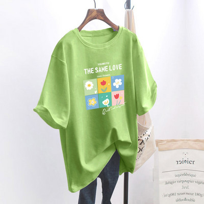 Naiste lai aplikatsiooniga t-särk - mitu mudelit