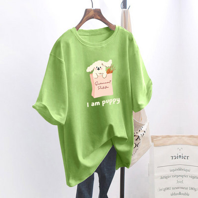 Naiste lai aplikatsiooniga t-särk - mitu mudelit