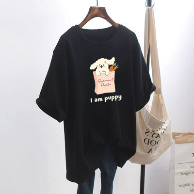 Naiste lai aplikatsiooniga t-särk - mitu mudelit