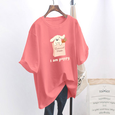 Naiste lai aplikatsiooniga t-särk - mitu mudelit