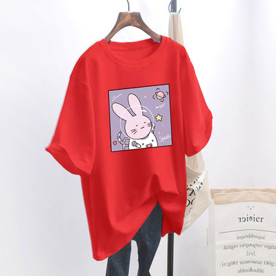 Naiste lai aplikatsiooniga t-särk - mitu mudelit