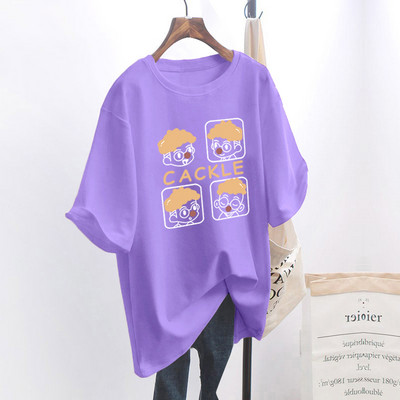 Naiste lai aplikatsiooniga t-särk - mitu mudelit