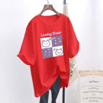 Naiste lai aplikatsiooniga t-särk - mitu mudelit