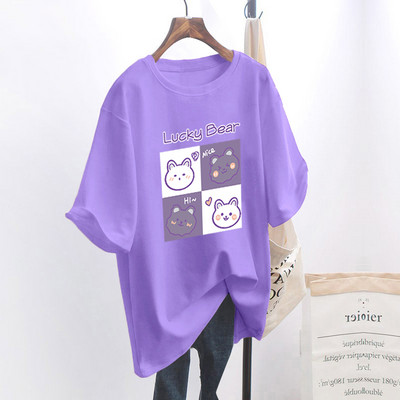 Naiste lai aplikatsiooniga t-särk - mitu mudelit