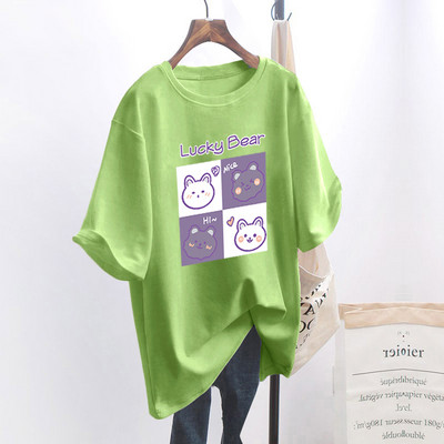 Naiste lai aplikatsiooniga t-särk - mitu mudelit