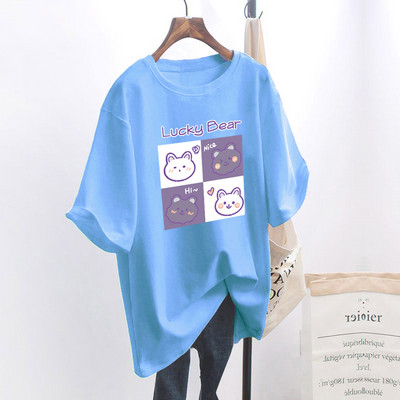 Naiste lai aplikatsiooniga t-särk - mitu mudelit