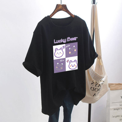 Naiste lai aplikatsiooniga t-särk - mitu mudelit