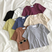 Дамска изчистена тениска в няколко цвята