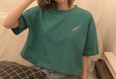 Дамска тениска с обло деколте-няколко модела