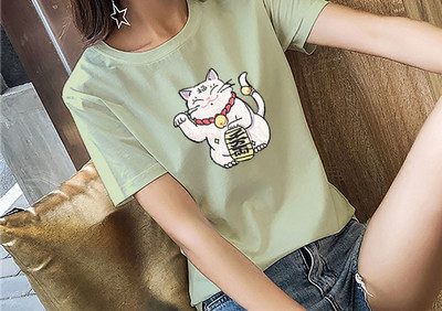 Дамска тениска с обло деколте-няколко модела