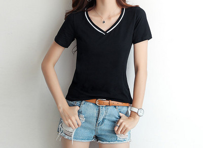 Дамска тениска с обло деколте-няколко модела