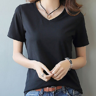 Дамска тениска с обло деколте-няколко модела