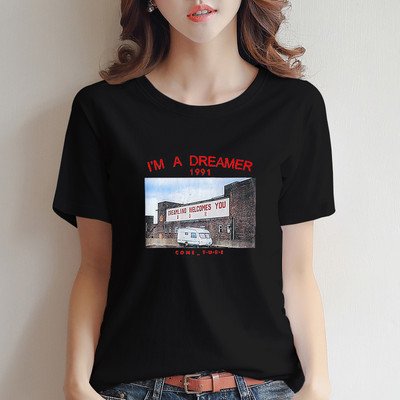 Дамска тениска с обло деколте-няколко модела