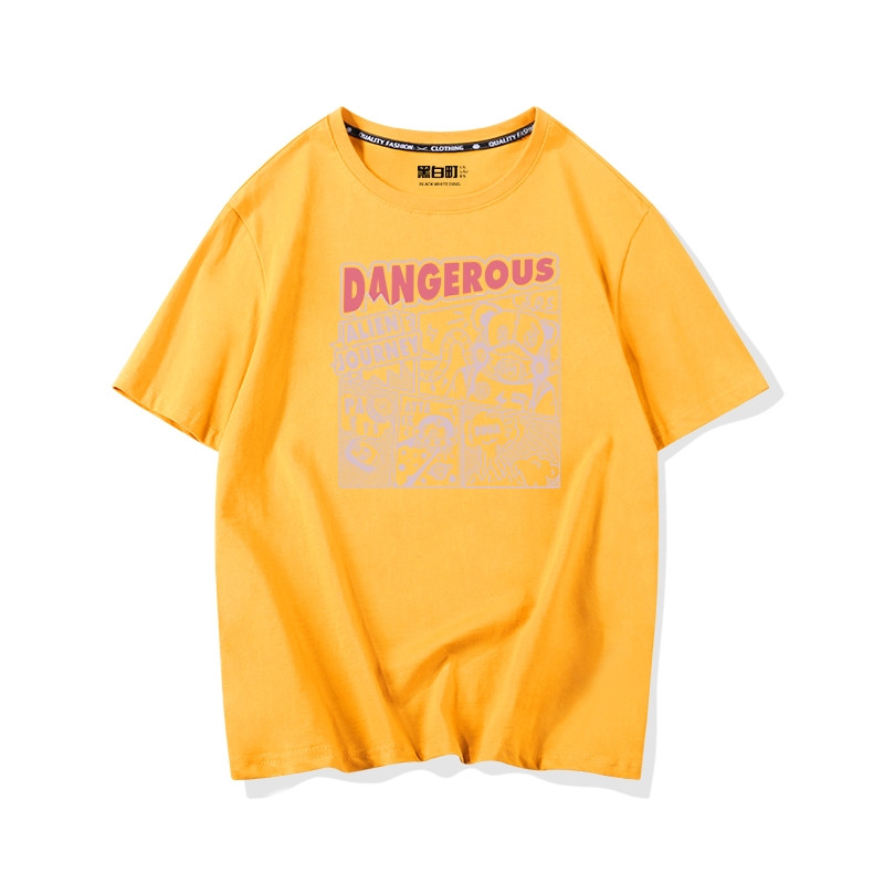 Дамска ежедневна блуза с цветна апликация и къс ръкав в няколко цвята