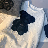 Tricou casual dama cu broderie si maneci scurte in doua culori