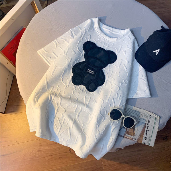 Tricou casual dama cu broderie si maneci scurte in doua culori