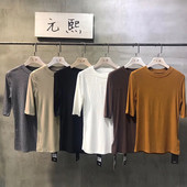 Bluză casual de damă cu decolteu oval și mâneci 3/4