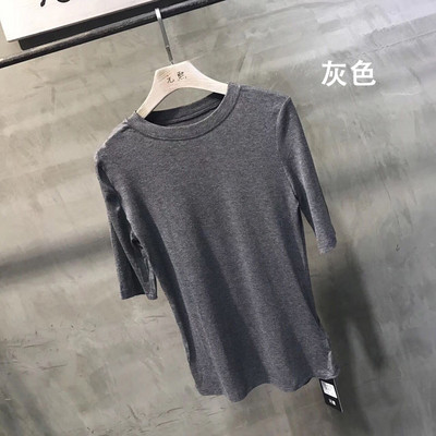 Bluză casual de damă cu decolteu oval și mâneci 3/4